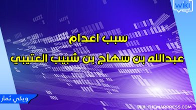 سبب اعدام عبدالله بن سهاج بن شبيب العتيبي